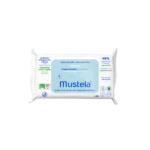 Mustela BEBE - Lingettes Nettoyantes à l'Eau Compostables, 60 Lingette